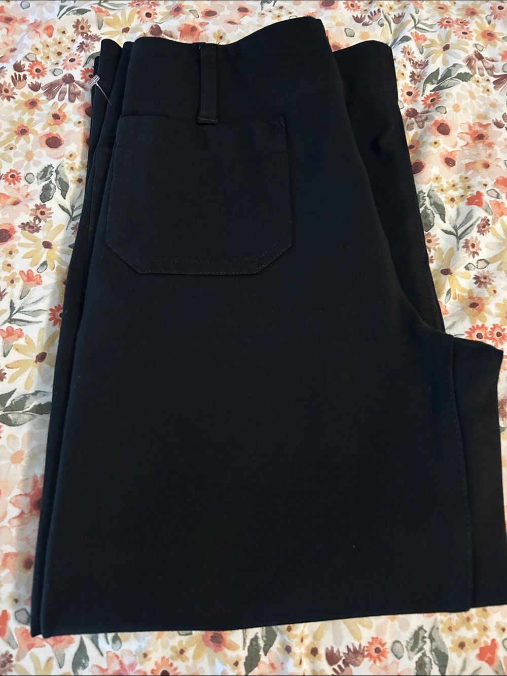 Maeve Black Cropped Wide-Leg Pants - Picture 5 of 8